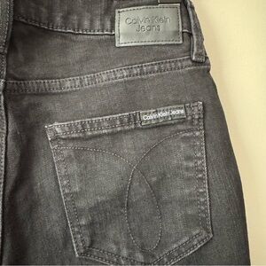 CALVIN KLEIN HIGH RISE SKINNY JEANS REAL BLACK SIZE 27 GUC